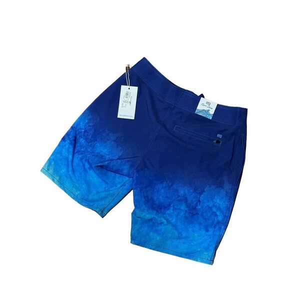 NEW WITH TAGS QUIET STORM Water Print size 28 with 19" inseamTrunk Our signature - Picture 7 of 11